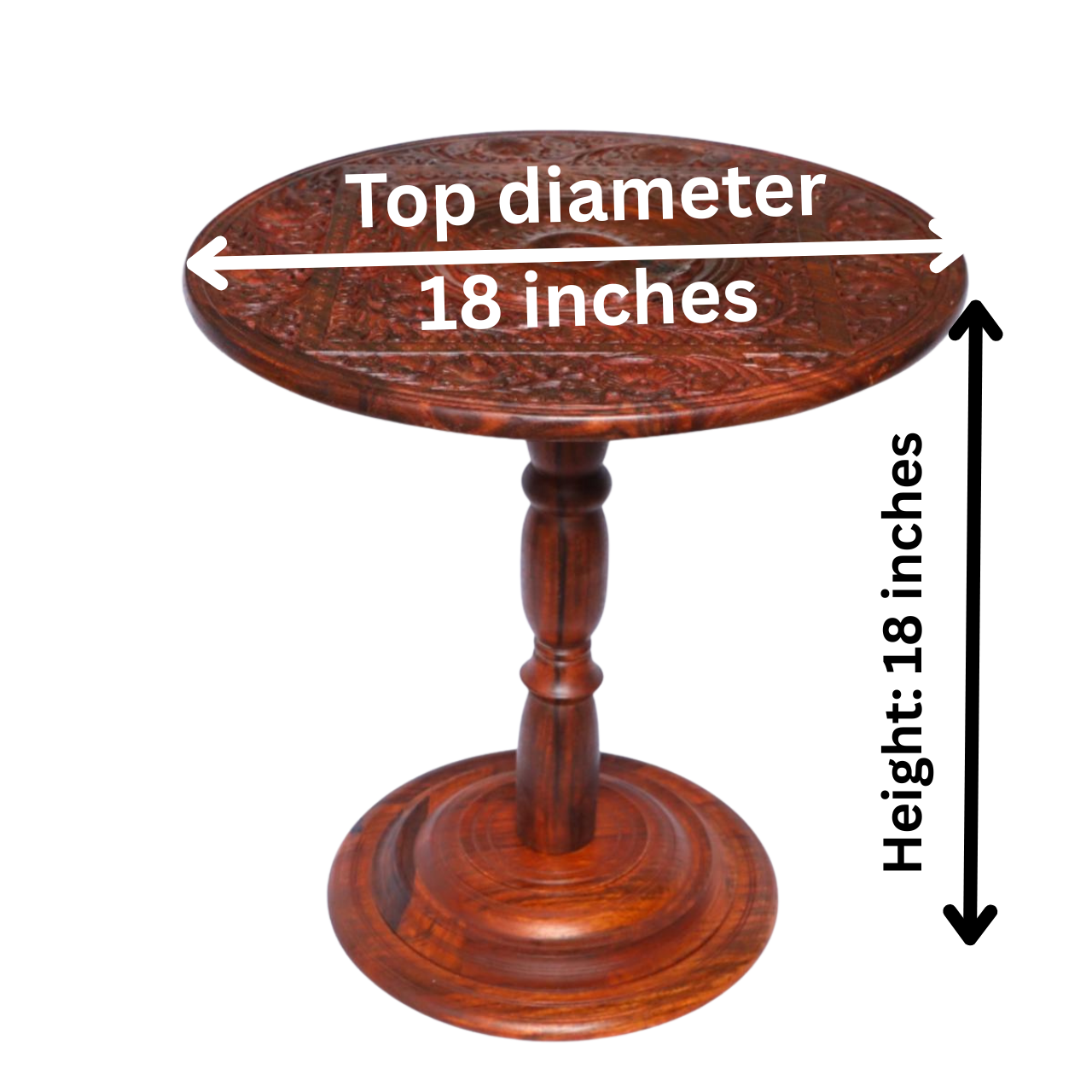 Wooden Handmade Coffee/Tea Table with Carved Work