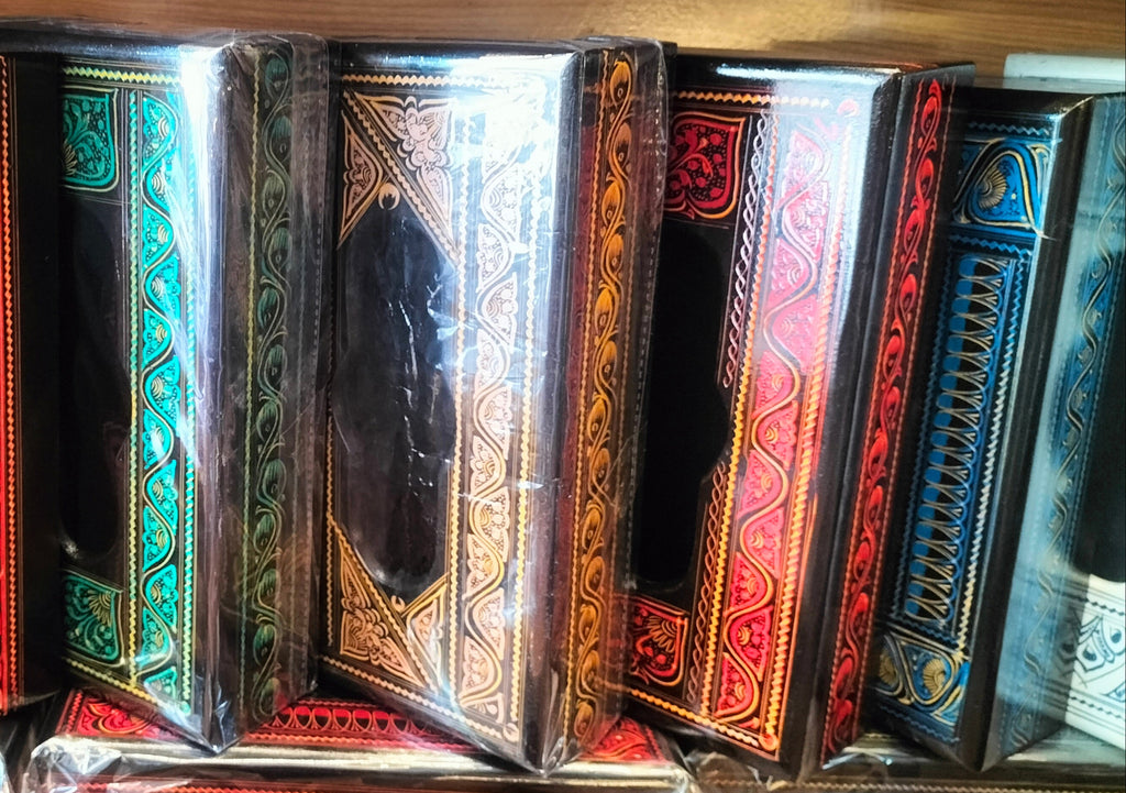 Wooden Hand made (Lacquer Art) Tissue Paper Box