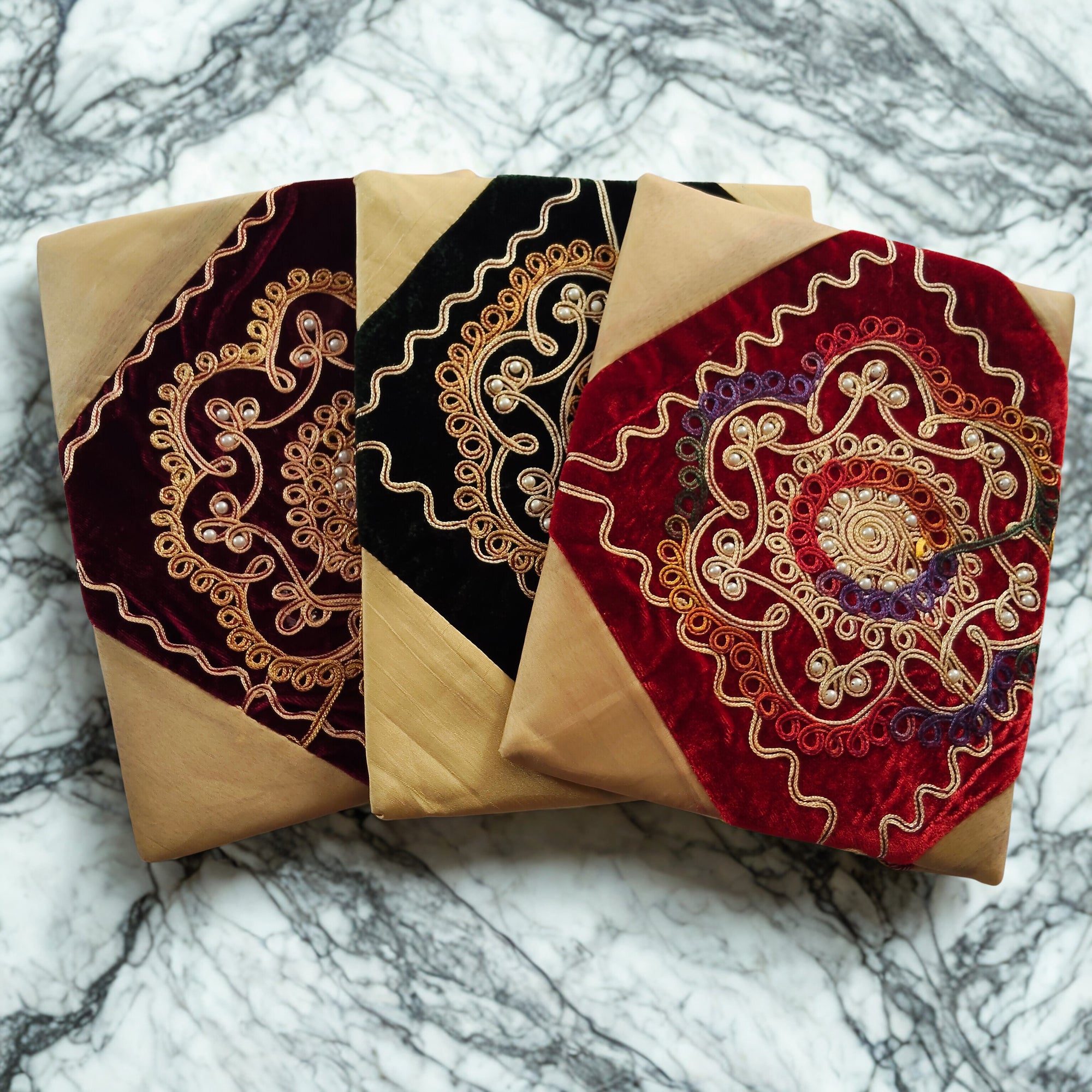 Elegant Embroidered Holy Qur’an Cover (Ghilaf)