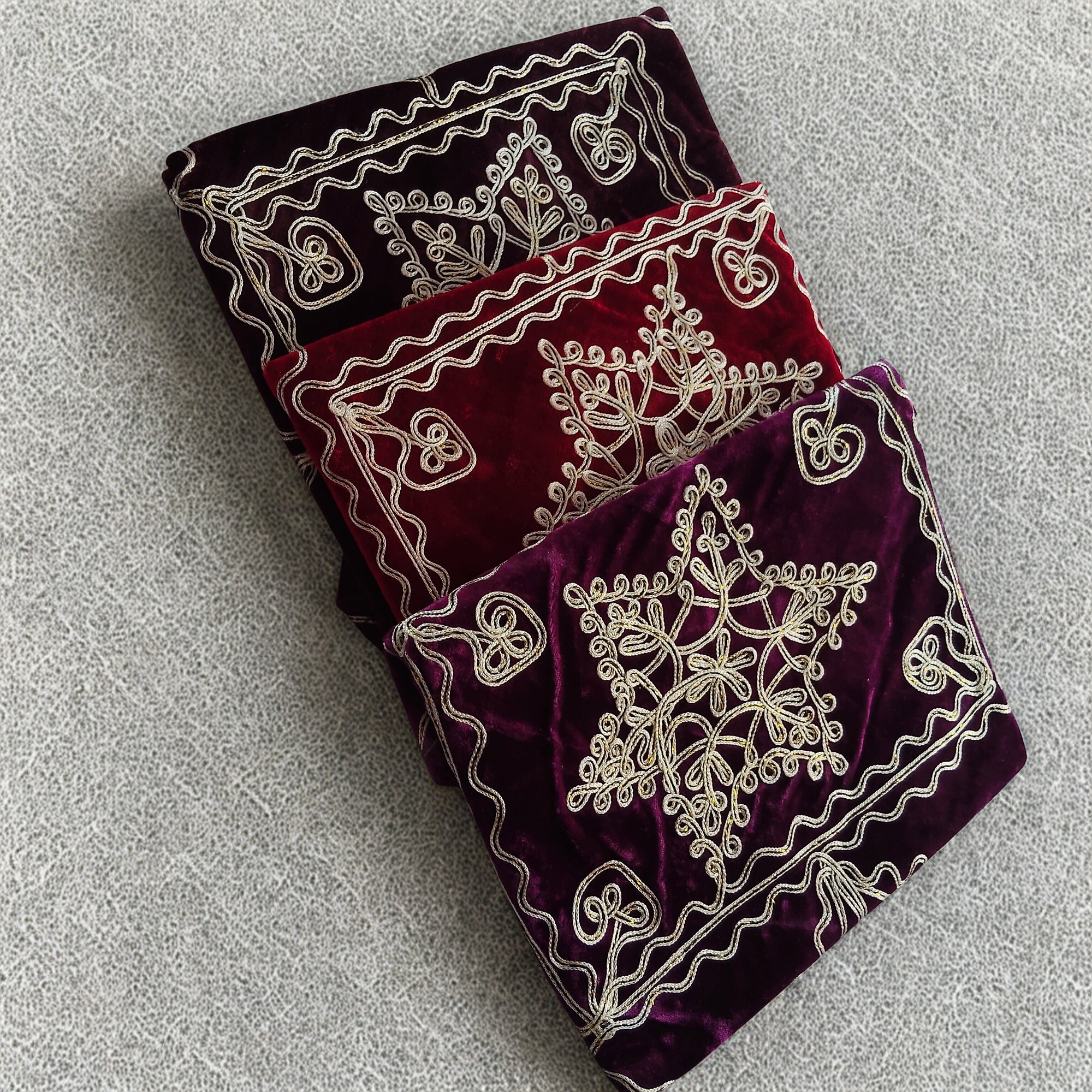 Velvet Embroidered Holy Qur’an Cover (Ghilaf)