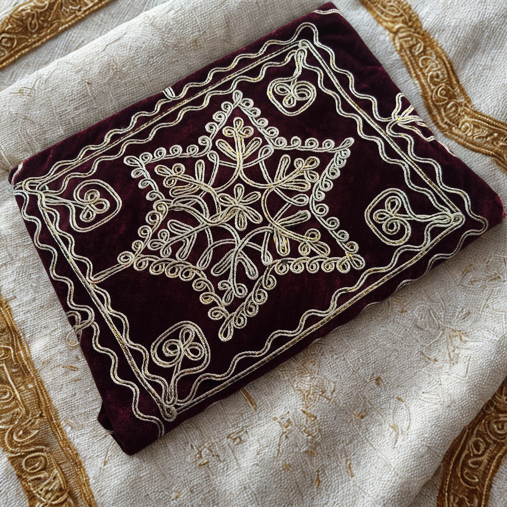 Velvet Embroidered Holy Qur’an Cover (Ghilaf)